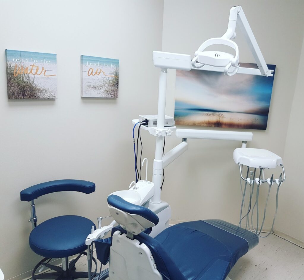 comfortable dental treatment room